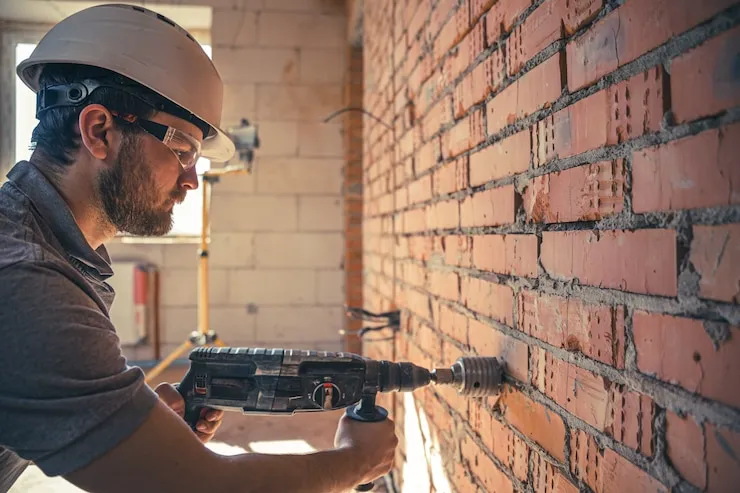 Seja Pedreiro: 4 motivos para você considerar essa profissão 6 Pedreiro trabalhando em construção - valor das profissões braçais no futuro.